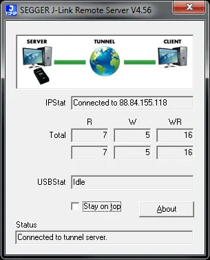 Remote Server Tunnel Window