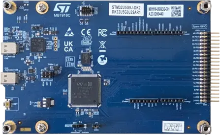 Product image of the eval board ST STM32U5G9J-DK2