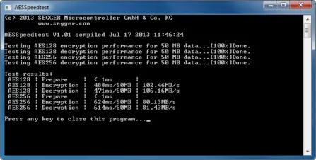 emLib_AESSpeed_Screen