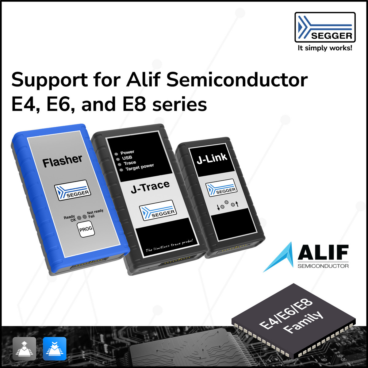 SEGGER announces debug, trace, and programming support for select Alif ...