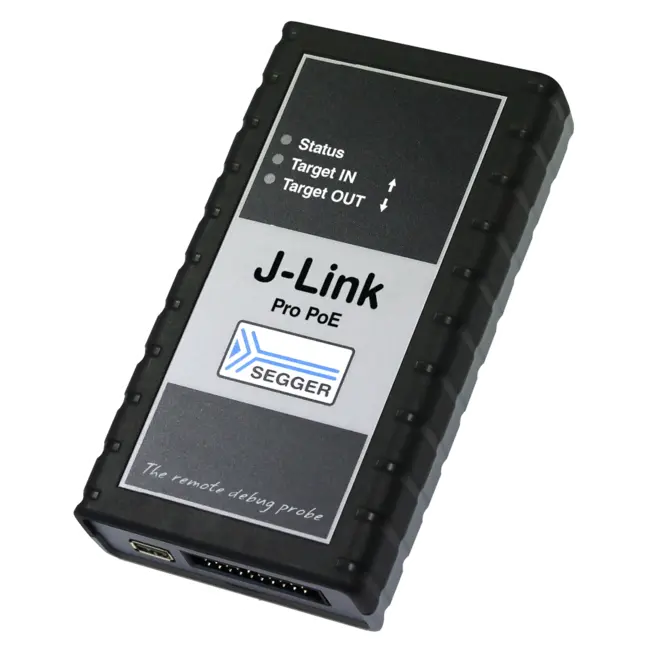 J-Link PRO PoE – specialized high-end debug probe for test farms J-Link PRO PoE – specialized high-end debug probe for test farms