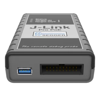 J-Link Pro PoE – target interface and switched target power supply J-Link Pro PoE – target interface and switched target power supply