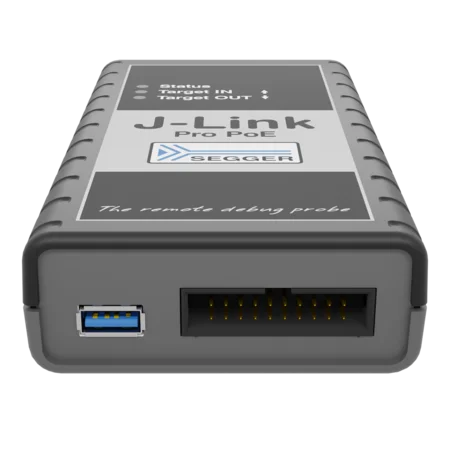 J-Link Pro PoE – target interface and switched target power supply J-Link Pro PoE – target interface and switched target power supply