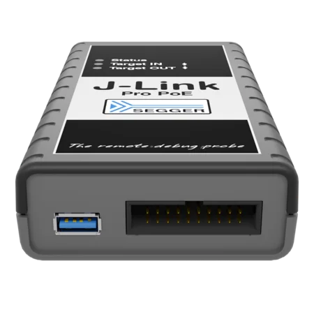 J-Link Pro PoE – target interface and switched target power supply J-Link Pro PoE – target interface and switched target power supply
