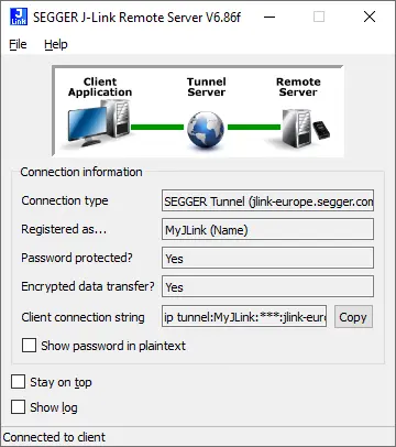 Remote Server Connected Remote Server Connected