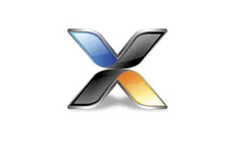 Stylized logo featuring an “X” shape with smooth, curved edges. The left side is blue, the right side is orange, and the middle is black. The design conveys a modern and sleek aesthetic.