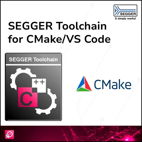 SEGGER Toolchain icon graphic next to CMake logo