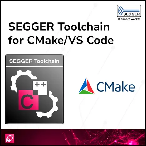 SEGGER Toolchain icon graphic next to CMake logo