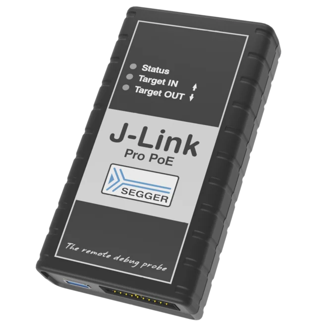 J-Link Pro PoE – specialized high-end debug probe for test farms J-Link Pro PoE – specialized high-end debug probe for test farms