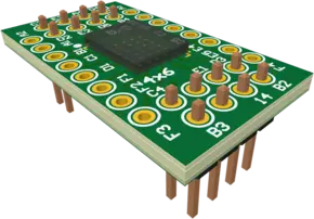 Adapter board for BGA 4x6mm and 5x5mm, 3D BGA2