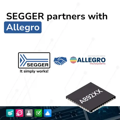 SEGGER and Allegro logos with chip