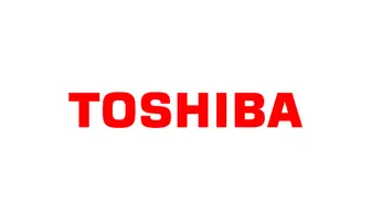 The image features the word "TOSHIBA" prominently displayed in bold red letters on a plain background. It represents the logo of the Toshiba Corporation, a multinational conglomerate known for its contributions in electronics and technology.