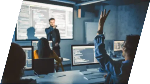 Classroom with students Classroom with students