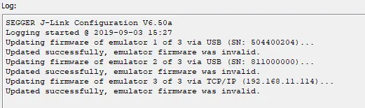 J-Link Cfg FTW Update Log 1909