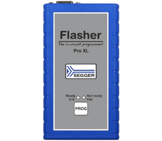 Flasher PRO XL SEGGER's FLasher PRO XL, blue casing from the front