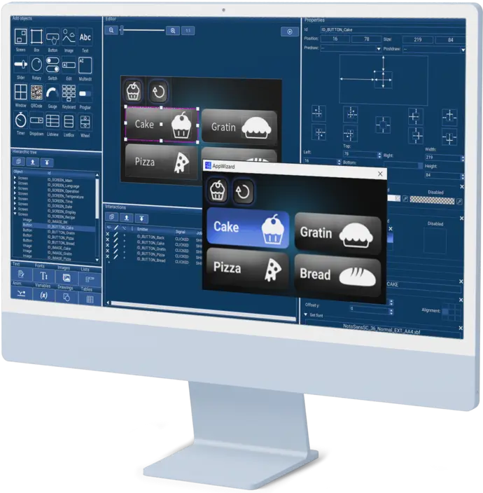 Monitor with AppWizard application Monitor with AppWizard application