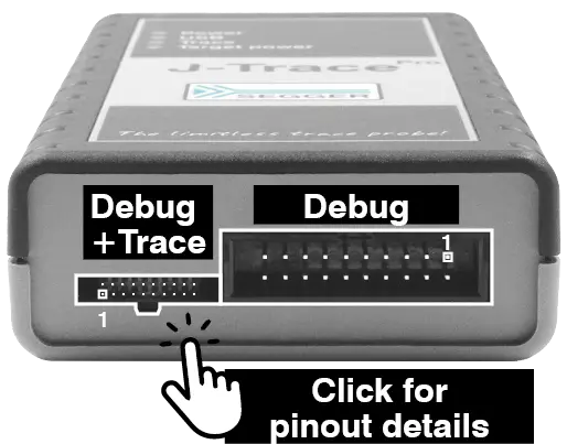 J-Trace connector layout