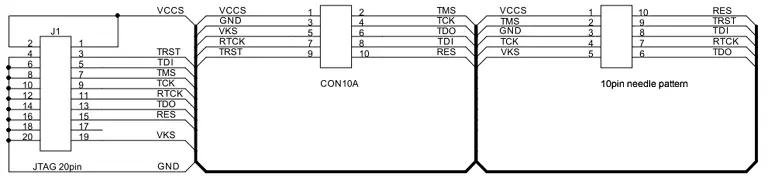 10-Pin Needle Adapter Schematics