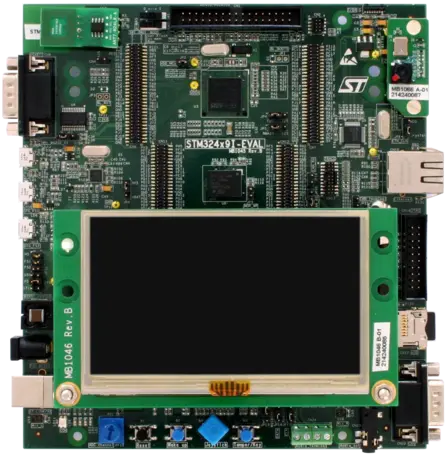 Product image of the eval board ST STM32F429I-Eval