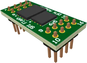 Adapter board for SON/DFN 8×6, 6×5, 4×4, 3×4, 3×2, 3D Adapter board for SON/DFN 8×6, 6×5, 4×4, 3×4, 3×2, 3D