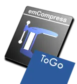 Black product icon emCompress-ToGo