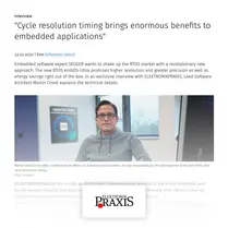 SEGGER Press: Cycle-resolution Timing brings enormous benefits to embedded applications