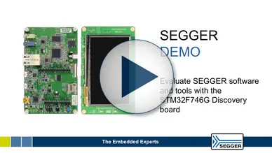 Gegger Evaluate SEGGER software using STMicroelectronics boards