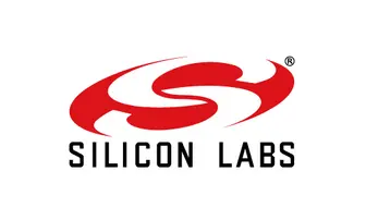 Logo of Silicon Labs featuring a stylized red swirl icon. The text "SILICON LABS" is displayed in bold black letters beneath the icon. The logo represents the company’s focus on technology and innovation in semiconductor solutions.