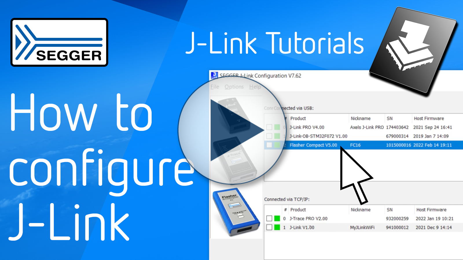 SEGGER J-Link — How to use J-Link Configurator
