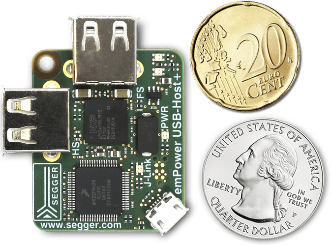 Micro-small yet power-packed emPower-USB-Host board