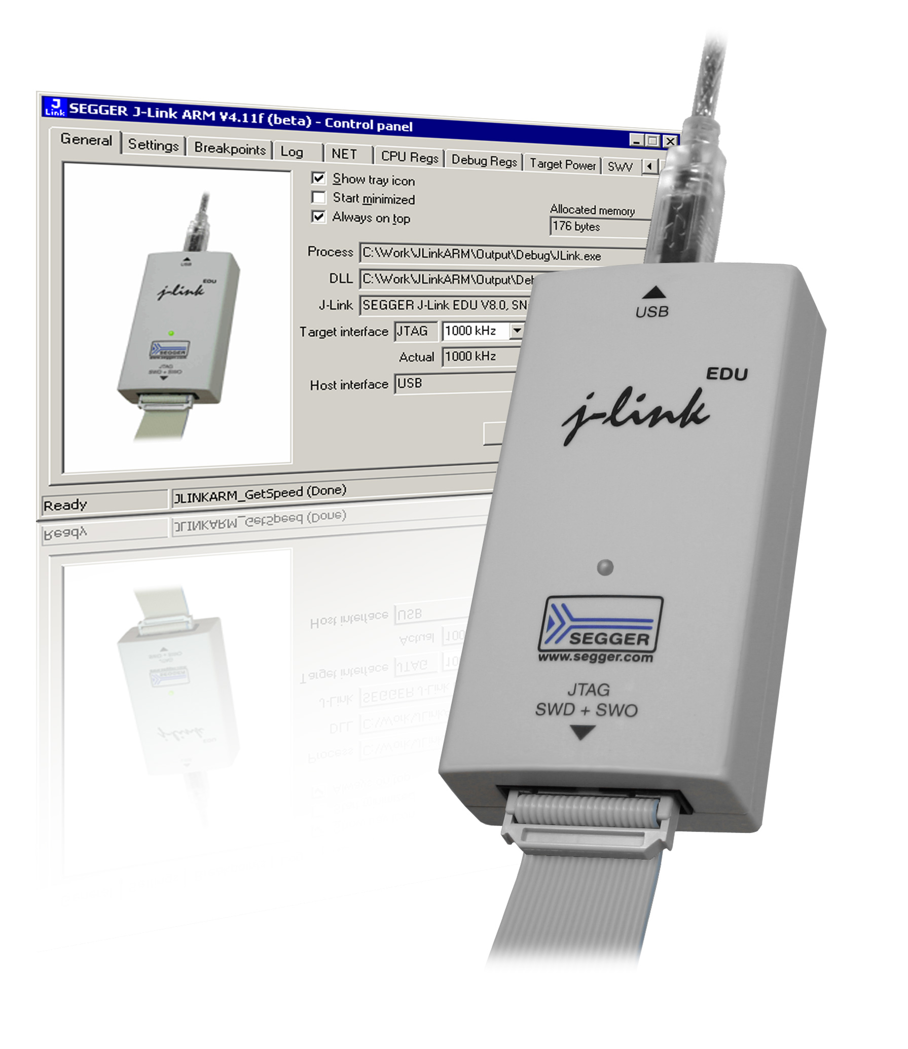 segger embedded studio flash placement