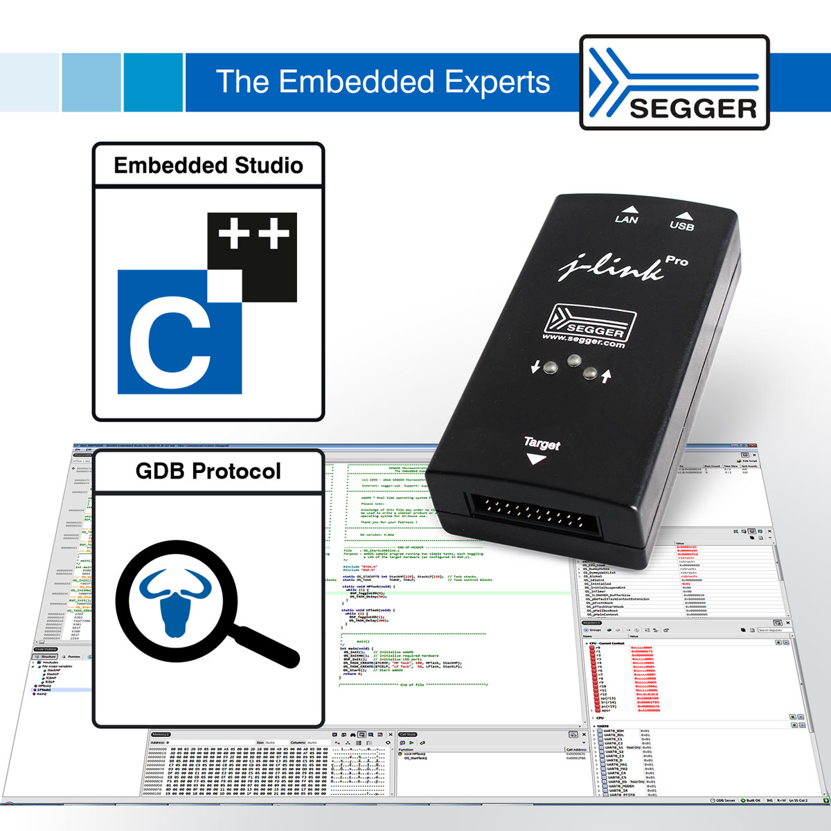 Segger embedded studio создание проекта