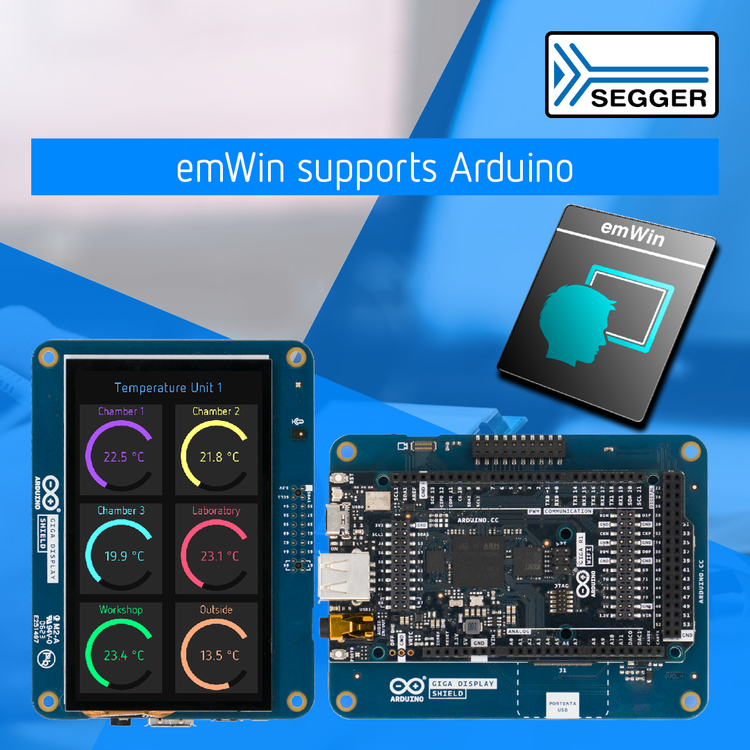 SEGGER emWin supports Arduino